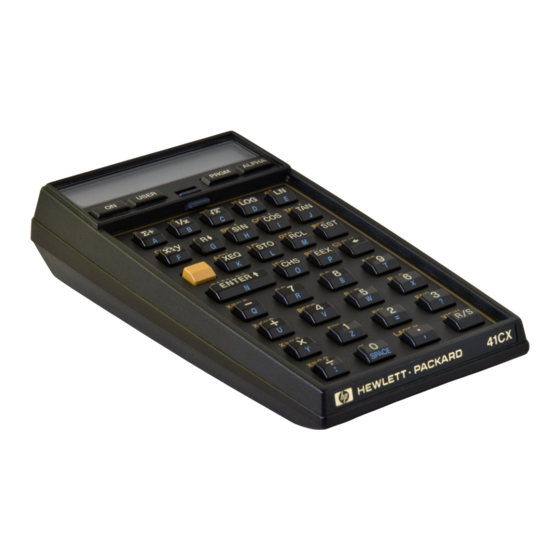 HP -41CX Benutzerhandbuch