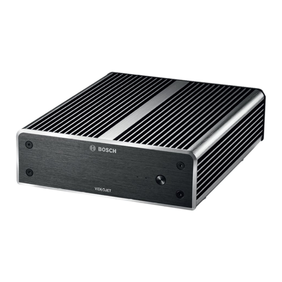 Bosch VIDEOJET decoder 7000 Installationshandbuch