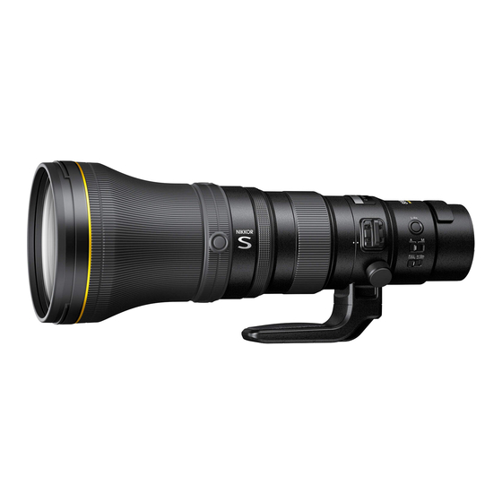 Nikon NIKKOR Z 800mm f/6.3 VR S Referenz-Anleitung