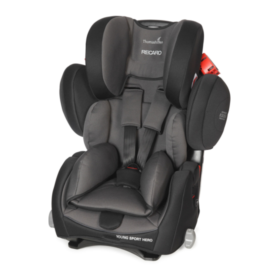 Thomashilfen RECARO Sport HERO Reha Montageanleitung