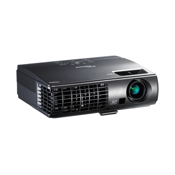 Optoma EX7155e Bedienungsanleitung