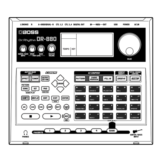 Boss DR-880 Bedienungsanleitung