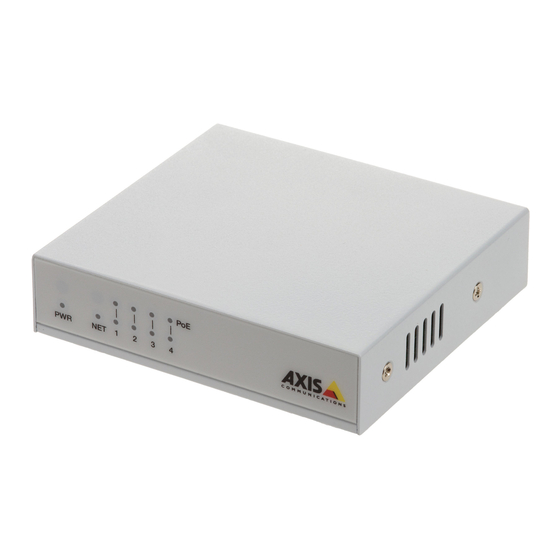 Axis Companion Switch 4CH Benutzerhandbuch
