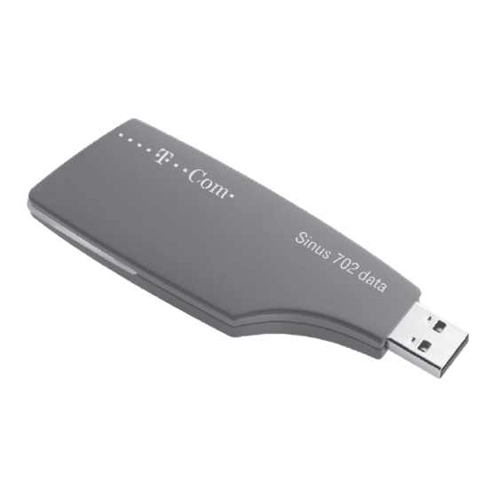 T-Mobile Sinus 702 data Bedienungsanleitung