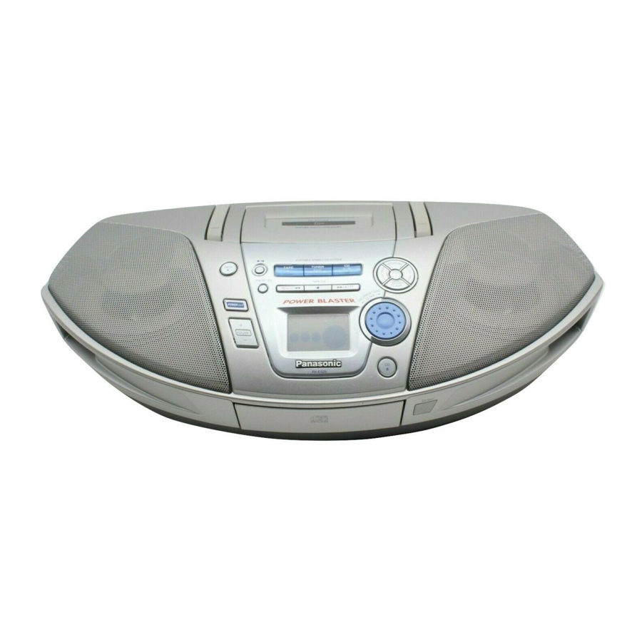 Panasonic RX-ES20 Bedienungsanleitung