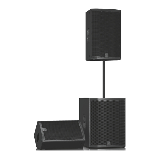 Turbosound Siena TSP-AN-Serie Schnellstartanleitung