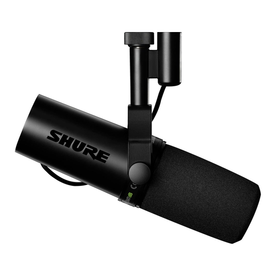 Shure SM7dB Bedienungsanleitung