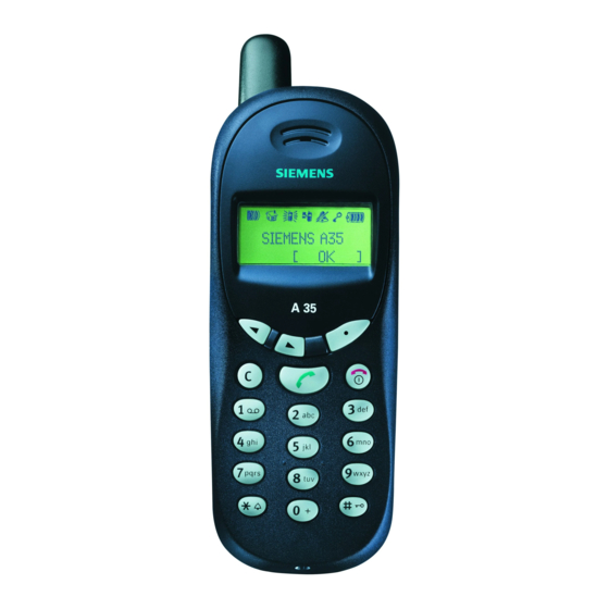Siemens A35 Bedienungsanleitung