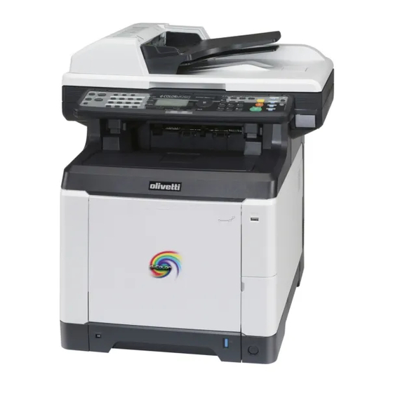 Olivetti d-COLOR MF2603 plus Bedienungsanleitung