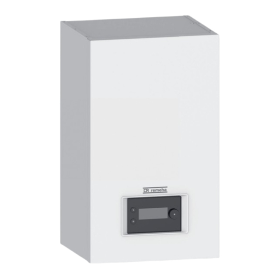 REMEHA Confida 40E Installations-, Bedienungs- Und Wartungsanleitung
