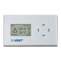 Wernig X-Vent Controller Funktions- Und Menüübersicht
