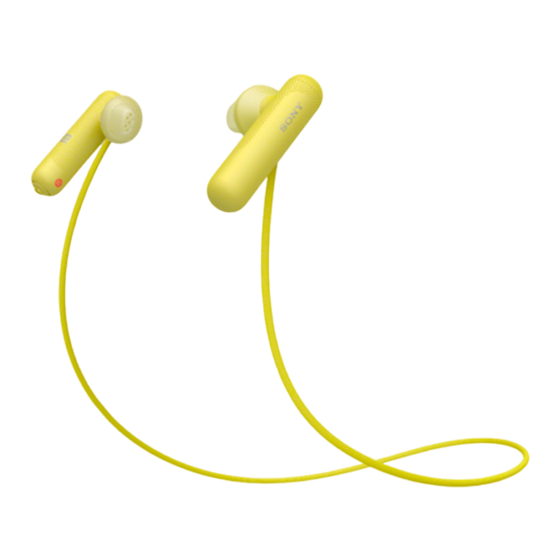 Sony WI-SP500 Handbuch