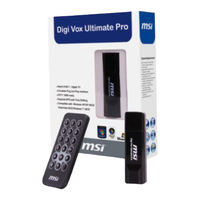 MSI Digi Vox Ultimate Pro Bedienungsanleitung