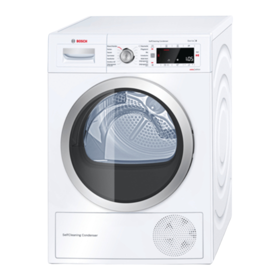 Bosch WTW85530CH Gebrauchs- Und Aufstellanleitung