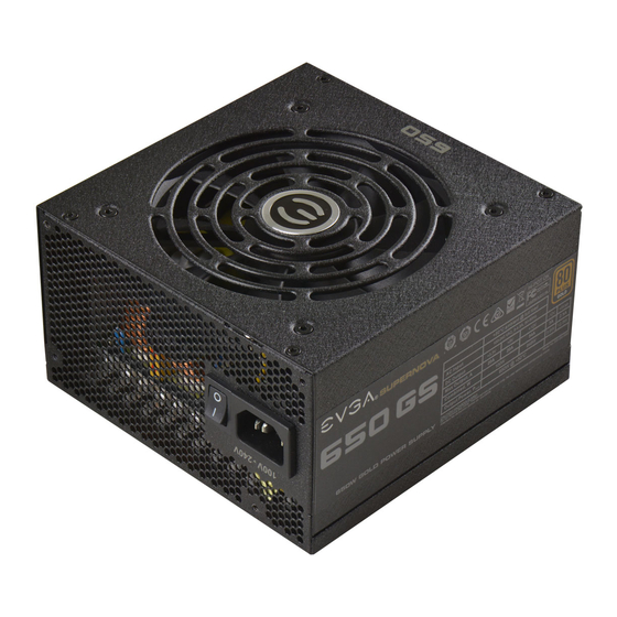 EVGA SUPERNOVA 550 GS Bedienungsanleitung