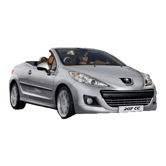 PEUGEOT 207 CC Bedienungsanleitung