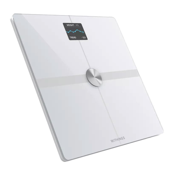 Withings Body Smart WBS13-White-All-Inter Handbücher