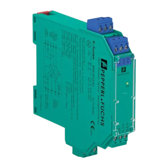 Pepperl+Fuchs KCD2-STC-Ex1.ES Betriebsanleitung