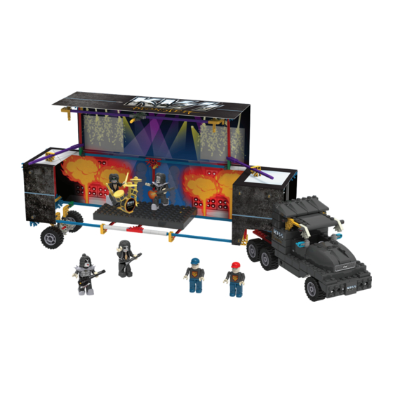 k'nex KISS MONSTER ROCK STAGE BIG RIG BUILDING SET Bedienungsanleitung