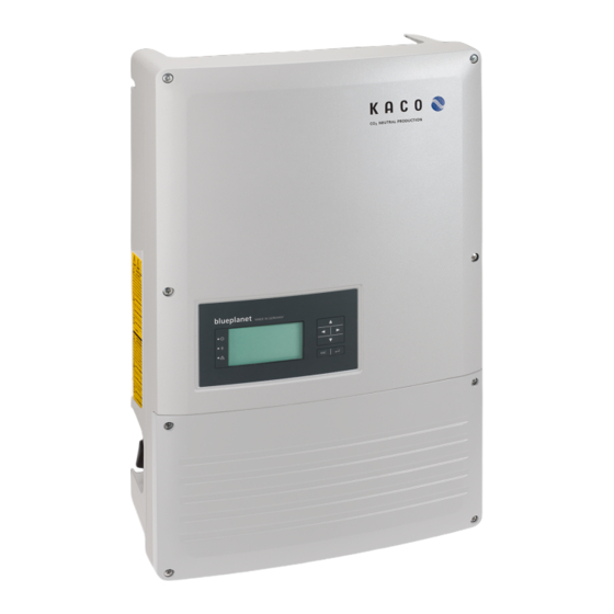 Kaco blueplanet 15.0 TL3 Kurzanleitung