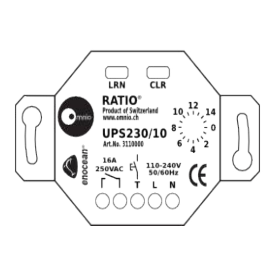 Ratio UPS230/10 Betriebsanleitung