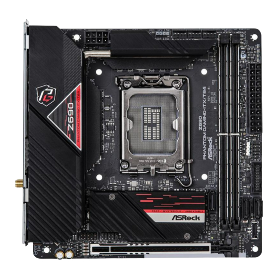 ASROCK Z690 Phantom Gaming-ITX/TB4 Bedienungsanleitung