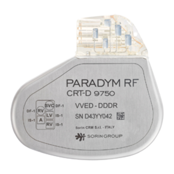 sorin CRR-D 9750 Anwenderhandbuch