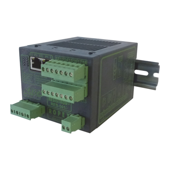 Ropex Resiston RES-5010 Betriebsanleitung
