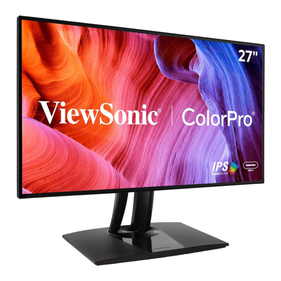 ViewSonic ColorPro VP2768a Bedienungsanleitung