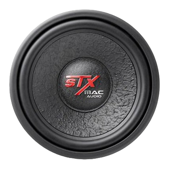 MAC Audio STX 12 Bedienungsanleitung