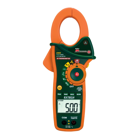 Extech Instruments True RMS 1000 A Benutzerhandbuch