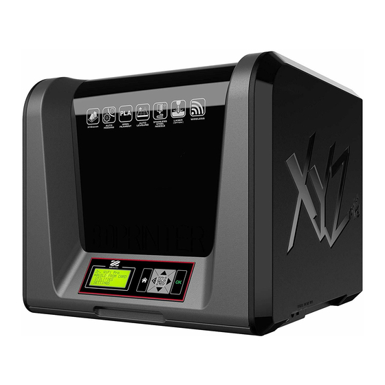 XYZ Printing da Vinci Jr. WiFi Pro Bedienungsanleitung