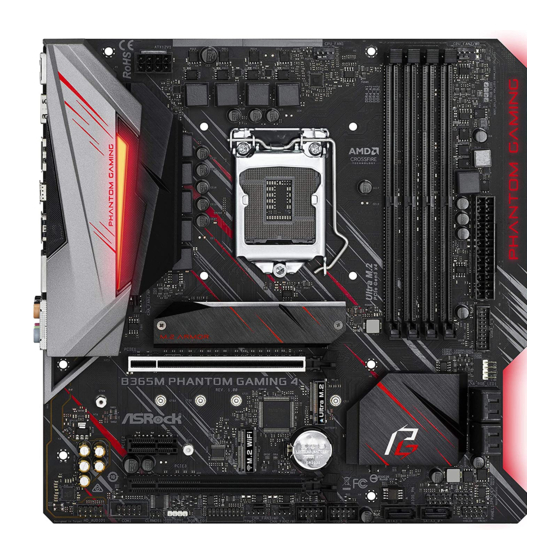 ASROCK B365M Phantom Gaming 4 Bedienungsanleitung