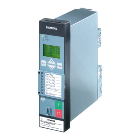 Siemens SIPROTEC 7SD80 Handbuch