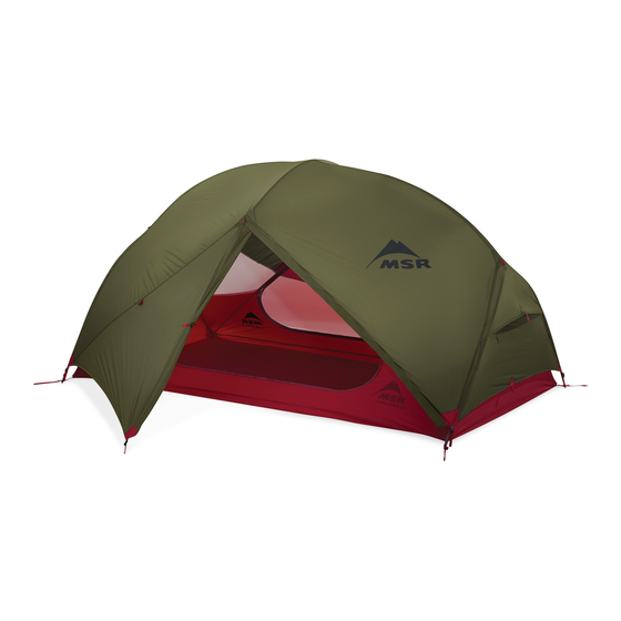 MSR Hubba NX Aufbauanleitung
