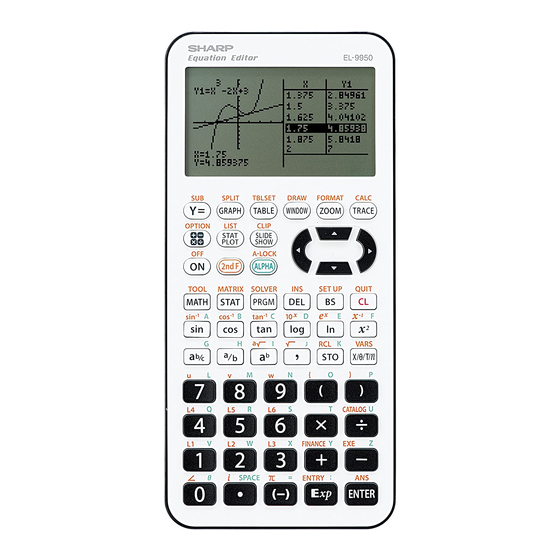 Sharp EL-9950 Kurzanleitung