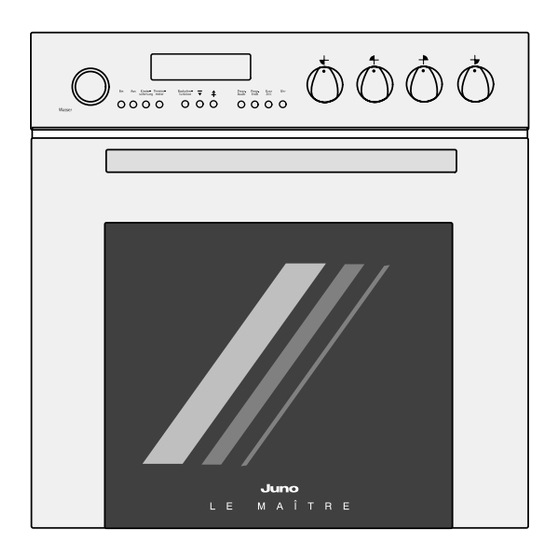 JUNO LE MAITRE JEH 980 E Gebrauchs- Und Installationsanweisung