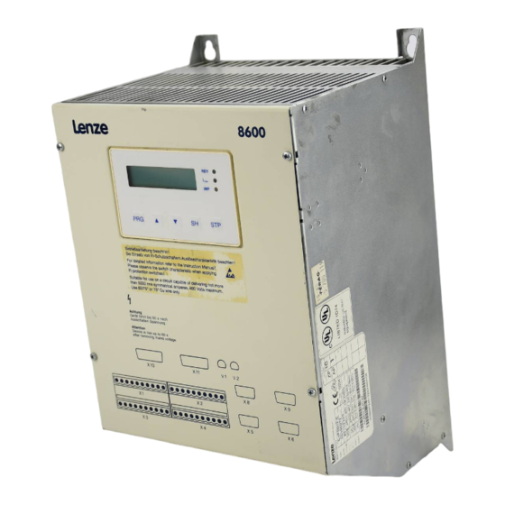 Lenze 8600 Reihe Betriebsanleitung