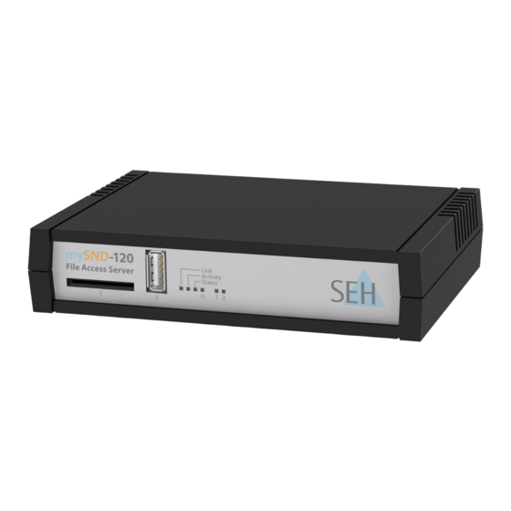 SEH mySND-120 Benutzerdokumentation