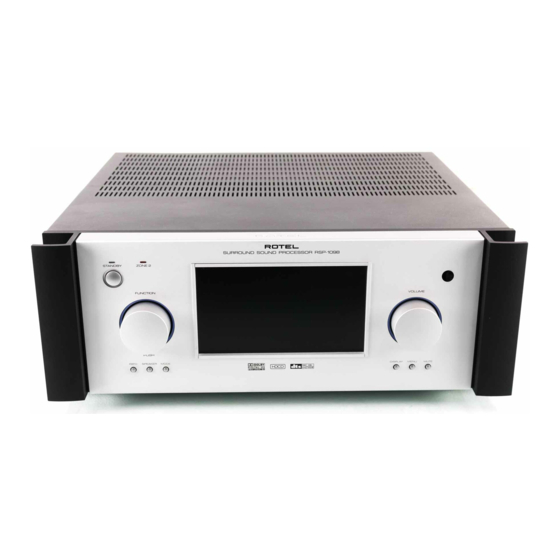 Rotel RSP-1098 Bedienungsanleitung