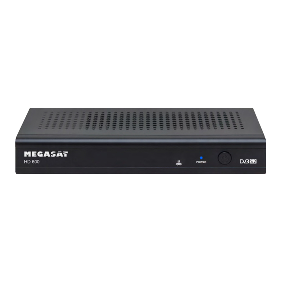 Megasat HD 600 Benutzerhandbuch