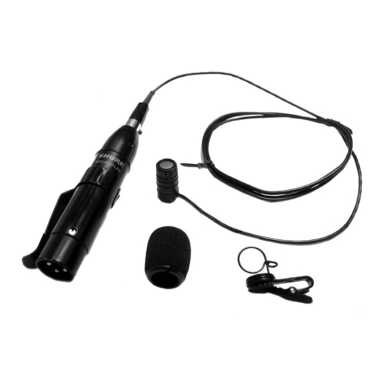 Shure Microflex MX100 Serie Anleitung