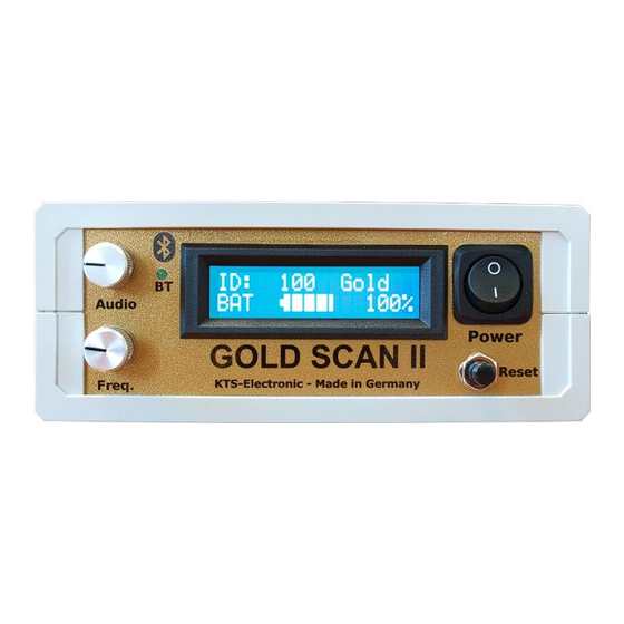 KTS-Electronic GOLD SCAN II Handbuch