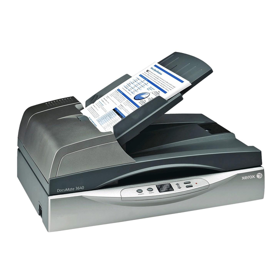 Xerox DocuMate 3640 Benutzerhandbuch