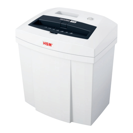 HSM SECURIO C 14 Betriebsanleitung