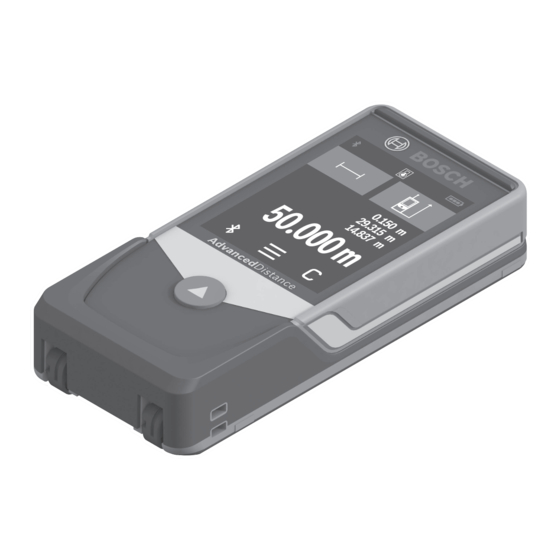 Bosch AdvancedDistance 50C Originalbetriebsanleitung