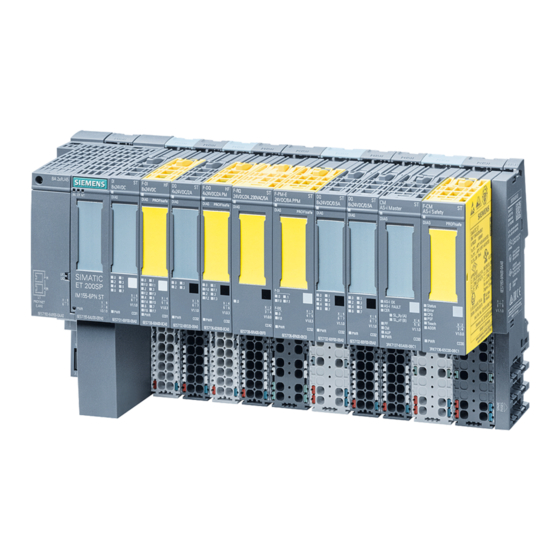 Siemens SIMATIC ET 200SP Systemhandbuch