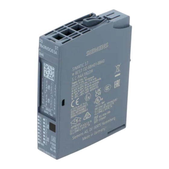 Siemens SIMATIC ET 200SP Gerätehandbuch