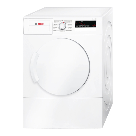 Bosch WTA73200 Gebrauchs- Und Aufstellanleitung