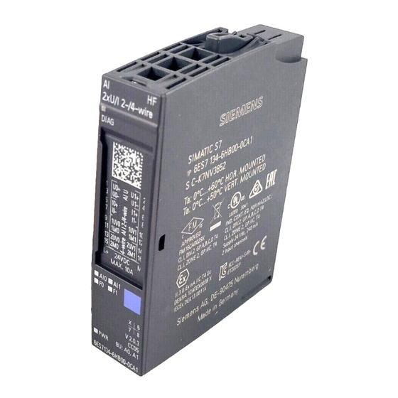 Siemens SIMATIC ET 200SP Gerätehandbuch